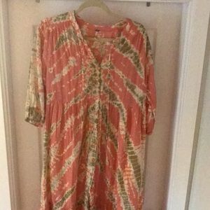 Tie dye boho dress
